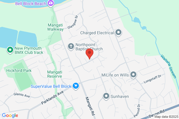 Map for Puketapu Kindergarten