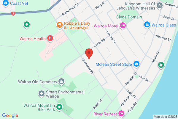 Map for Matangirau Kindergarten