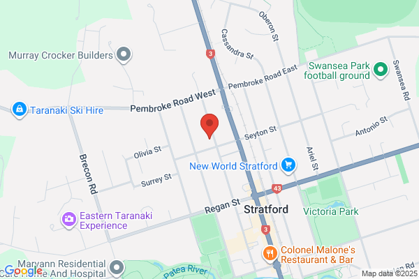 Map for Wonder Kids, Stratford