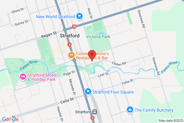 Map for Stratford Playcentre