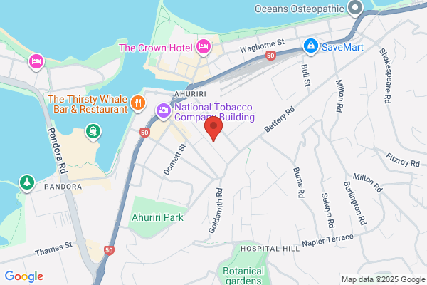 Map for Port Ahuriri Children's Centre