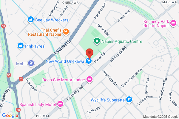 Map for Onekawa Kindergarten