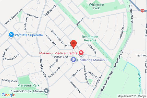 Map for Te Kōhanga Reo o Te Ao Marama