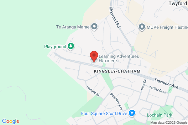 Map for Learning Adventures Flaxmere