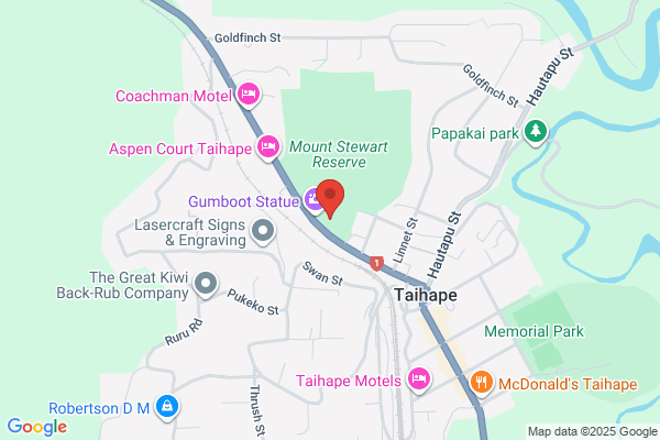 Map for Taihape Kindergarten