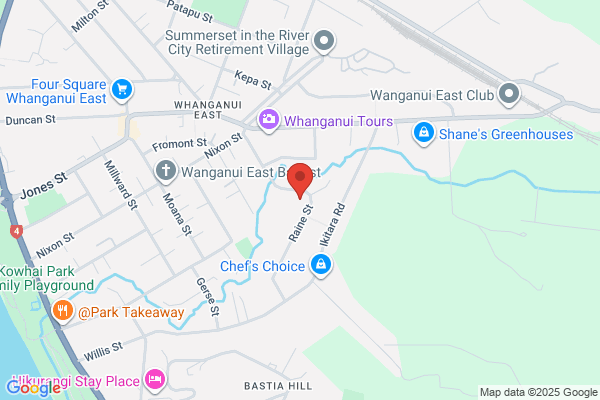 Map for Whanganui Montessori Preschool
