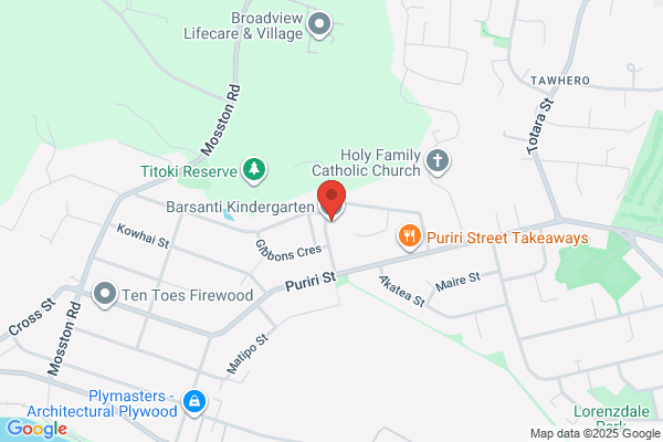 Map for Barsanti Kindergarten