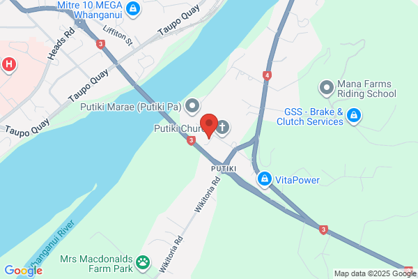 Map for Putiki Kindergarten