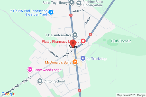 Map for All About Children - Bulls