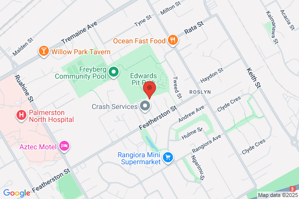 Map for Busy Bees Featherston Street Teina