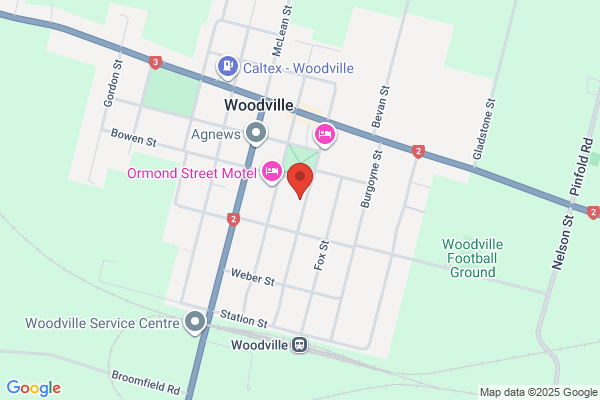 Map for Woodville Playcentre