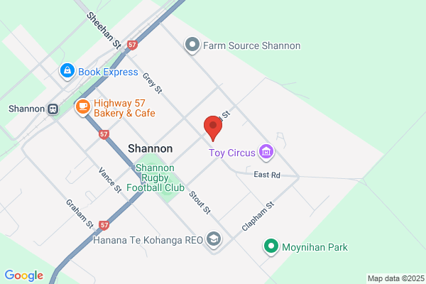 Map for Shannon & Districts Playcentre