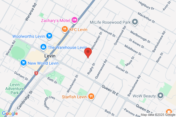 Map for Levin Baptist Kindergarten