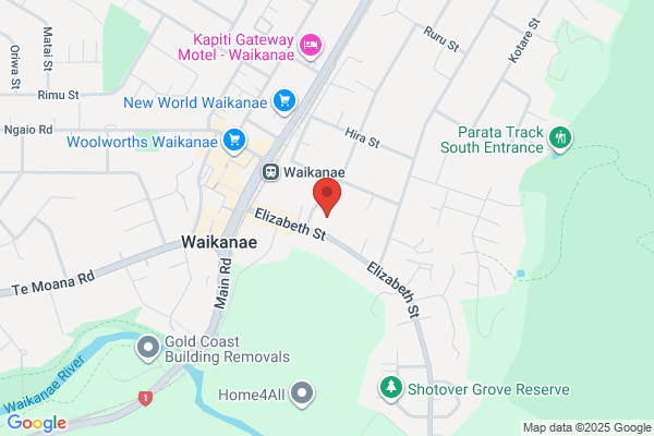 Map for Waikanae Montessori Preschool