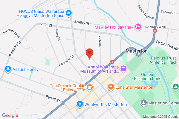 Map for Active Explorers Masterton