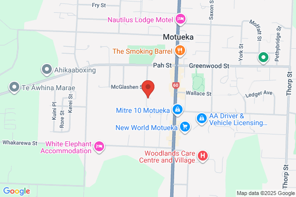 Map for Motueka Playcentre