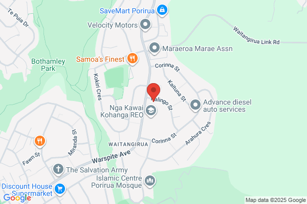 Map for Waitangirua Kindergarten