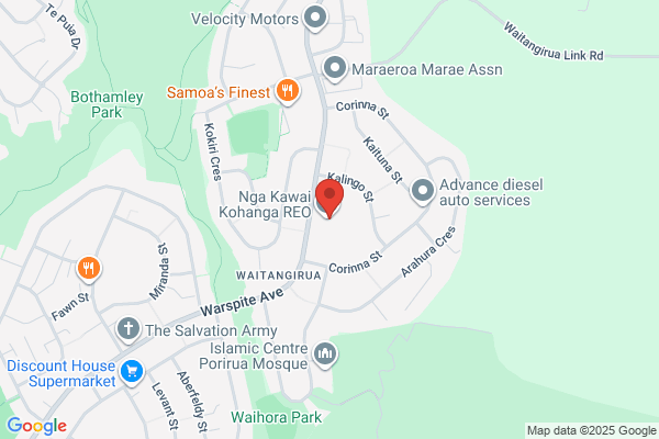 Map for Te Kōhanga Reo o Ngā Kāwai