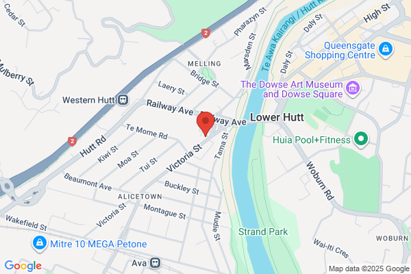 Map for Alicetown Playcentre