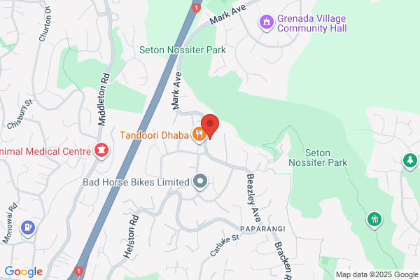 Map for Paparārangi Kindergarten