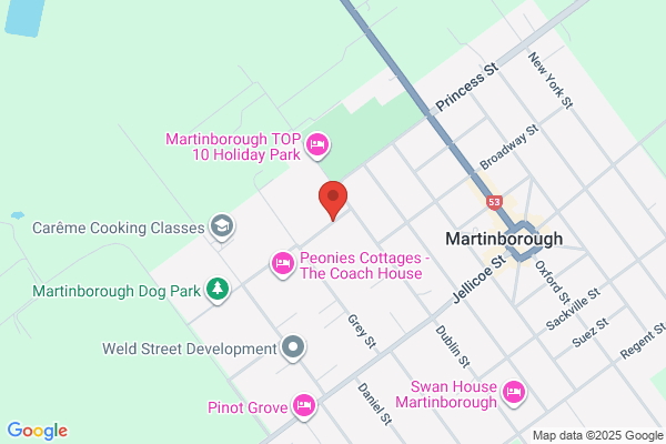 Map for Martinborough Kindergarten