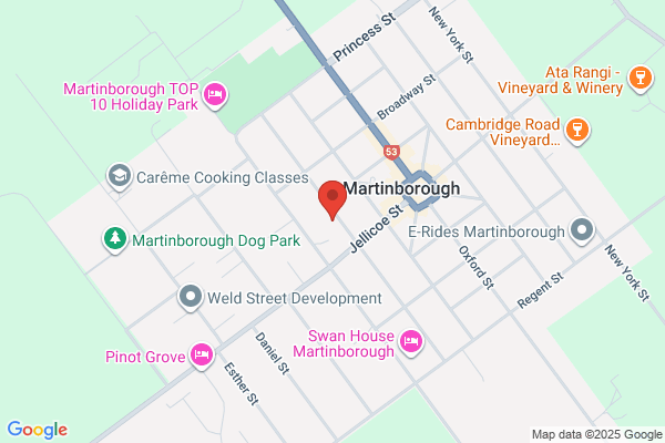 Map for Martinborough Playcentre