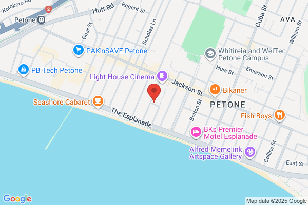 Map for Petone Beach Kindergarten