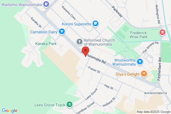 Map for Barnardos Early Learning Centre Wainuiomata