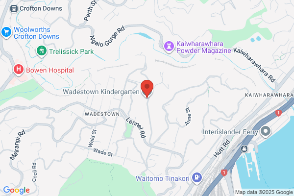 Map for Wadestown Kindergarten