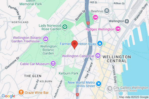 Map for Victoria University of Wellington Clermont Terrace Early Childhood Services