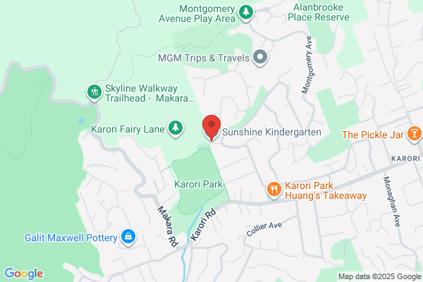 Map for Sunshine Kindergarten