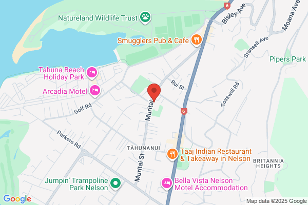 Map for Tahunanui Kindergarten