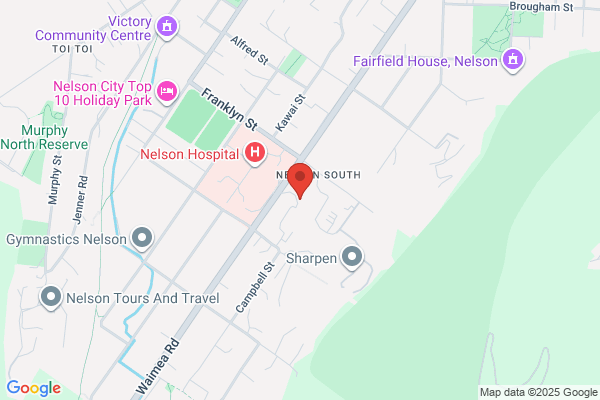 Map for Te whare Manaaki