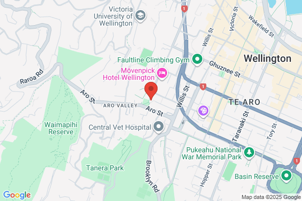 Map for Aro Valley Community Preschool