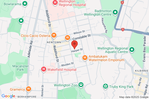 Map for Newtown Playcentre
