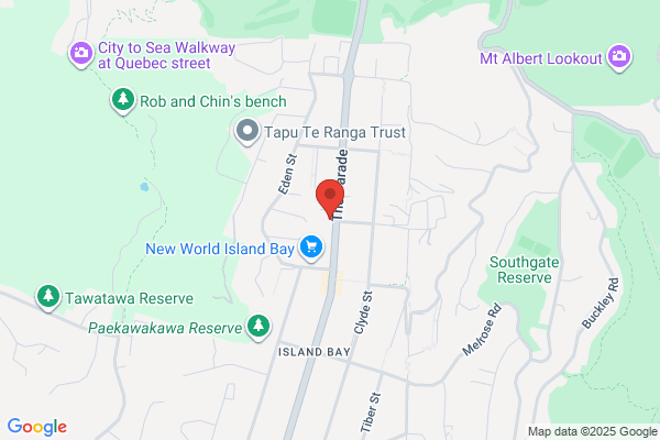 Map for Curious Minds Early Learning Island Bay