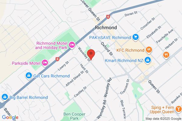 Map for Richmond Playcentre