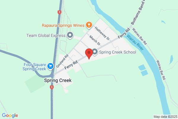 Map for Spring Creek Playcentre