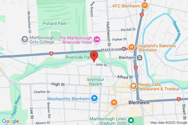 Map for Blenheim Early Childhood Centres and Kindergartens Inc. John Street  Preschool