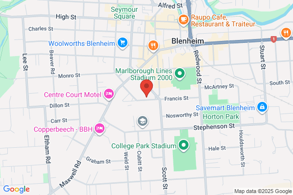 Map for Montessori Blenheim