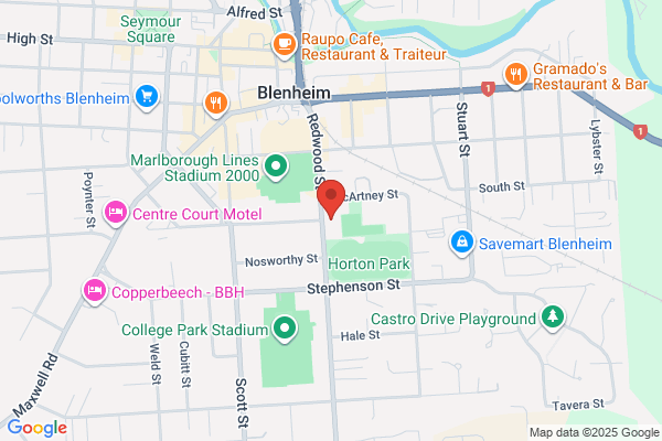 Map for Active Explorers Blenheim