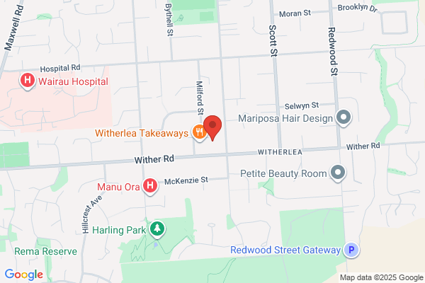 Map for Witherlea Kindergarten