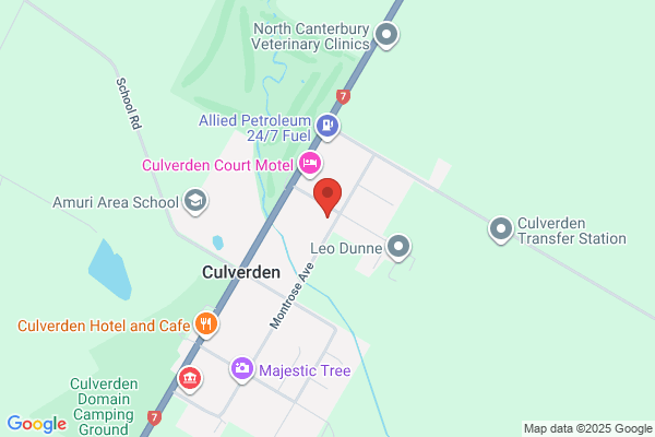 Map for Culverden Playcentre