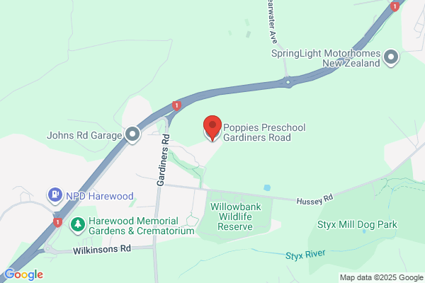 Map for Poppies Preschool Gardiners Road