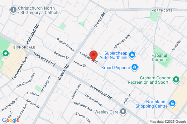 Map for Papanui Preschool