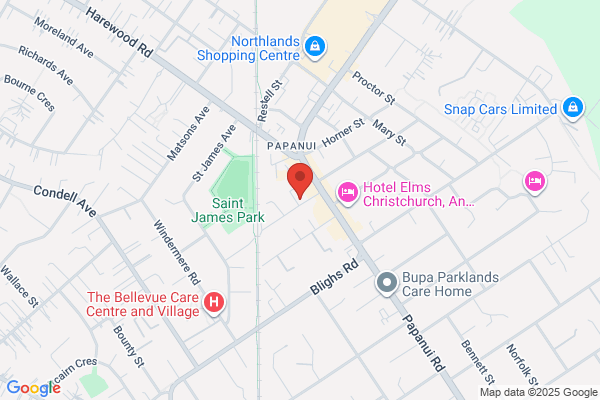 Map for Kidsfirst Kindergartens Papanui