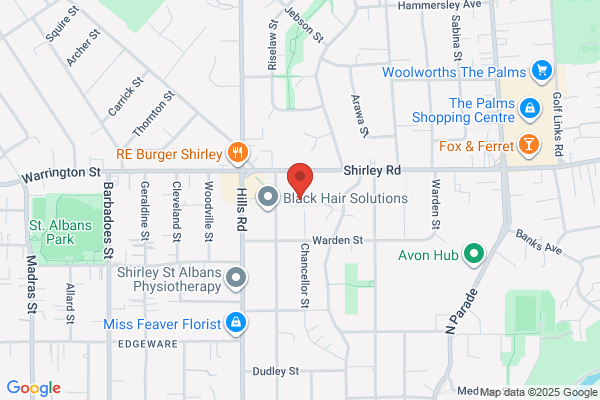 Map for Shirley Playcentre