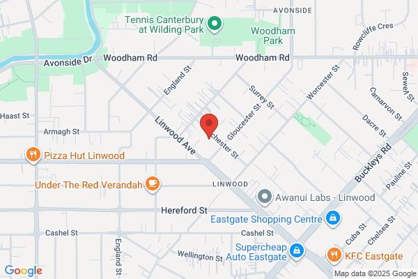 Map for Kidsfirst Kindergartens Linwood