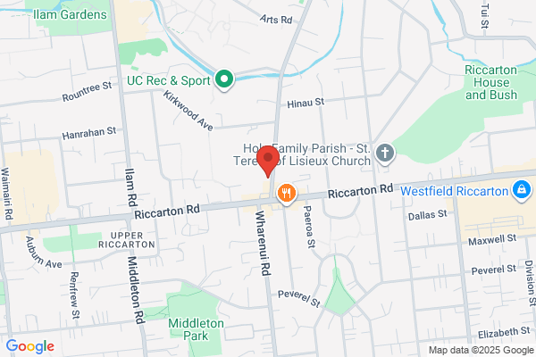 Map for Kindercare Learning Centres - Riccarton