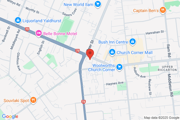 Map for St Peter's Anglican Preschool